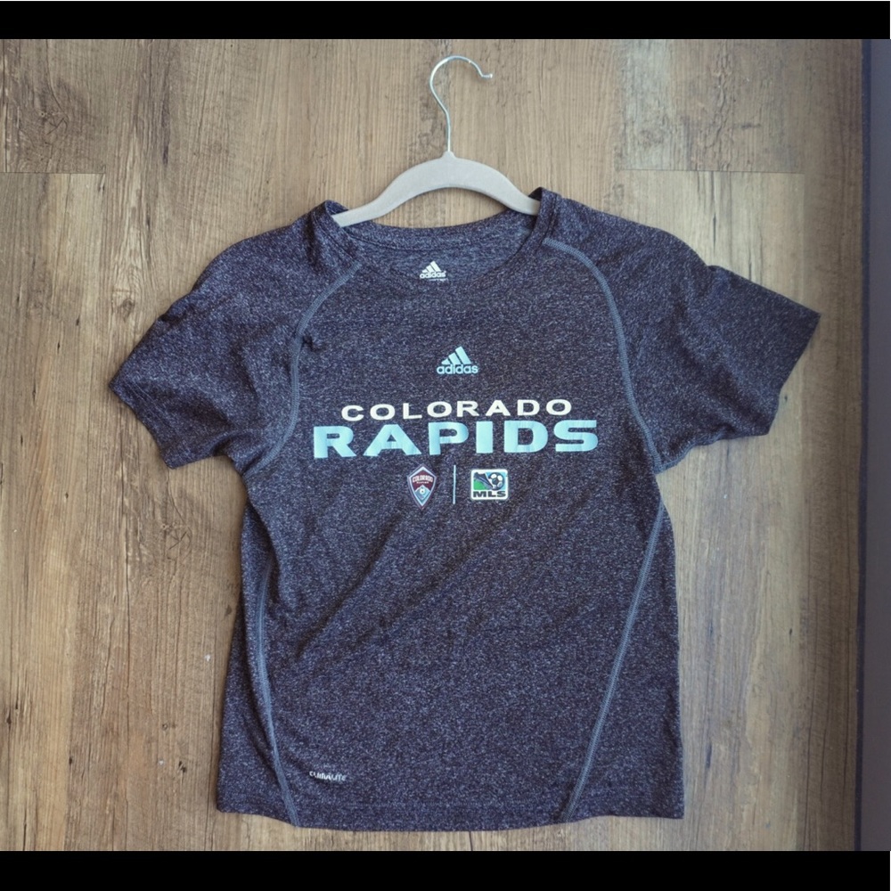 Adidas Colorado Rapids Soccer Tshirt, Gray, Youth S